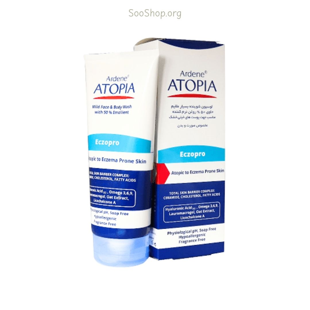 لوسیون شوینده ملایم آردن اتوپیا مدل اگزو پرو (صورت و بدن) | Ardene Atopia Exo Pro Gentle Cleansing Lotion