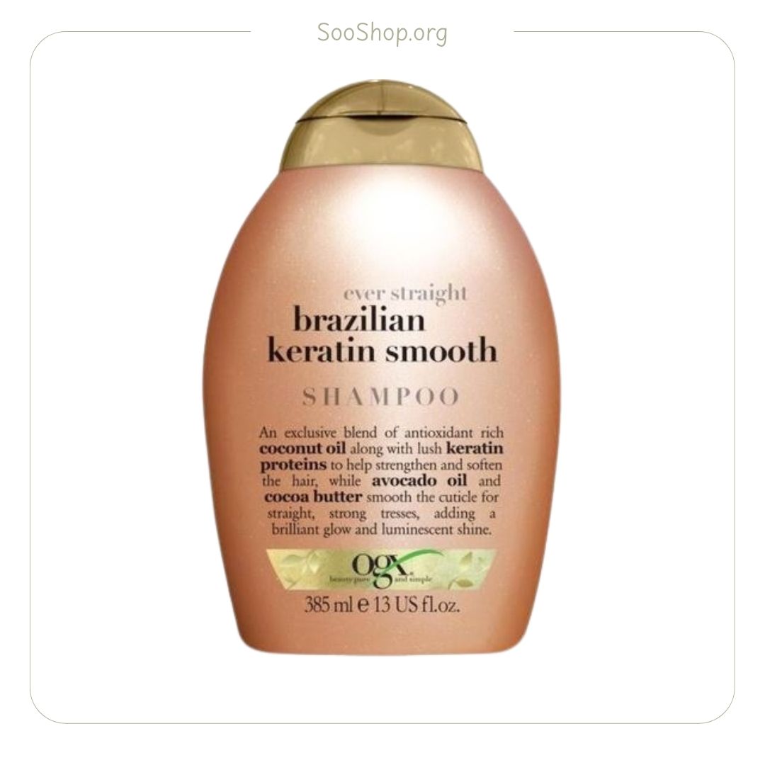 شامپو او جی ایکس OGX کراتین تراپی برزیلی مدل Brazilian Keratin Therapy (اصل)