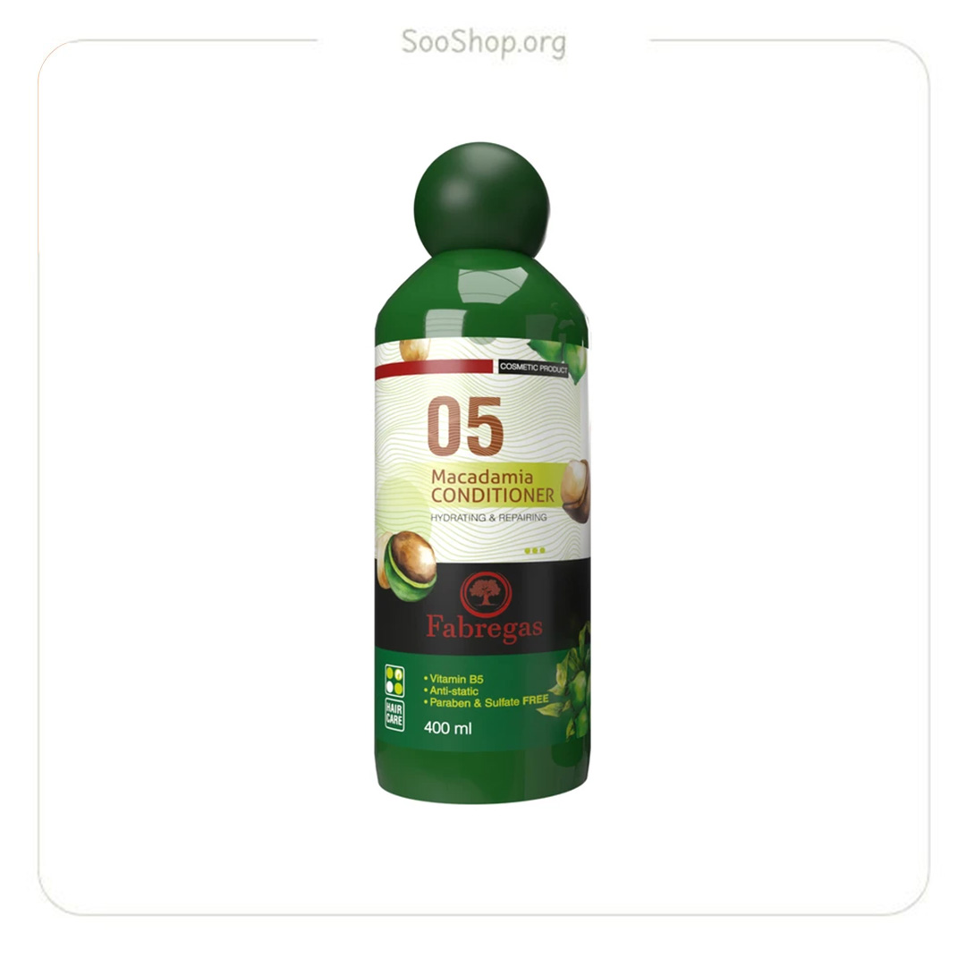 فابریگاس – نرم کننده مو ماکادمیا بدون سولفات (۴۰۰ میل) | Fabregas Macadamia Sulfate-Free Conditioner (400ml)