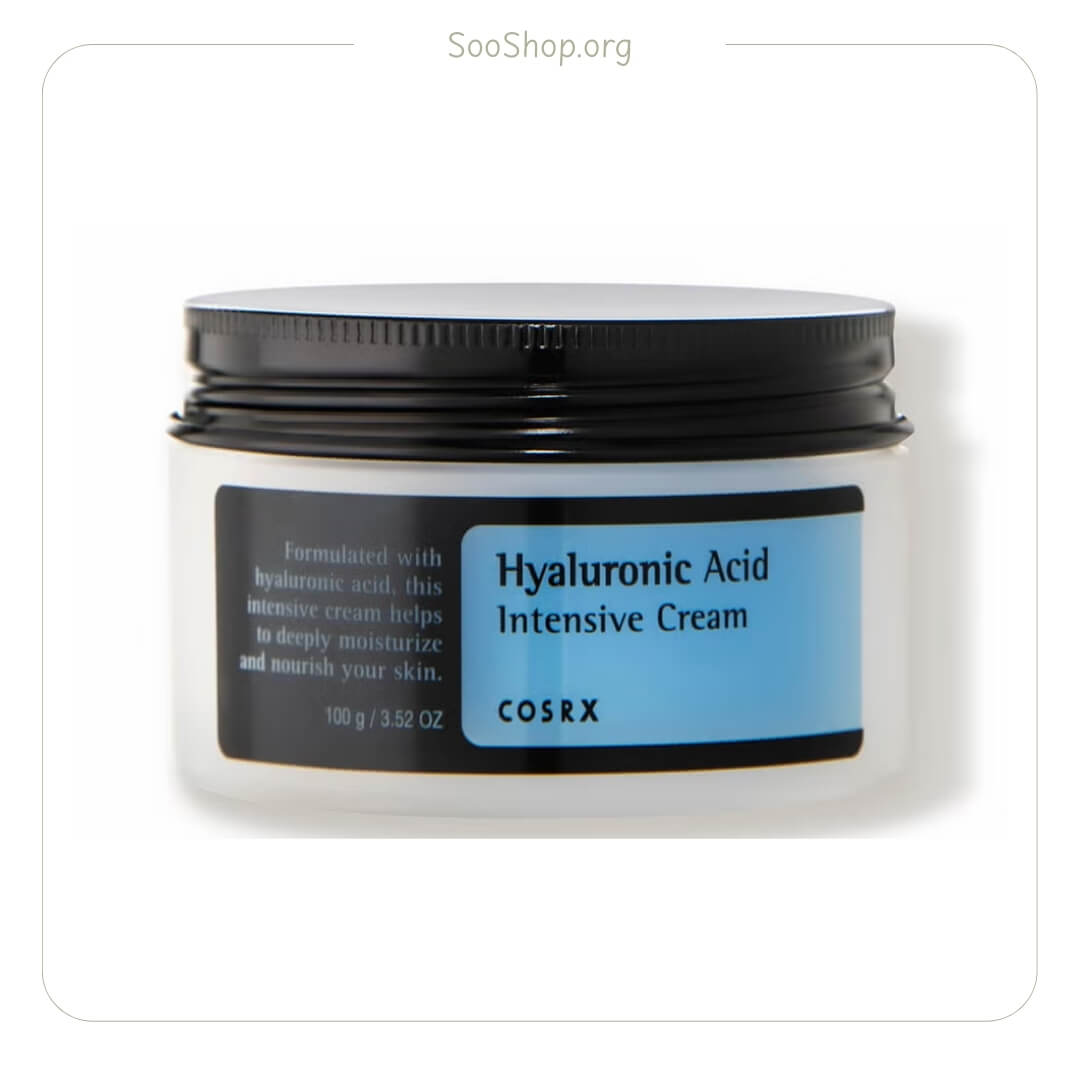 کرم آبرسان قوی هیالورونیک اسید کوزارکس حجم 100 گرم (اصل) | COSRX Hyaluronic Acid Intensive Cream 100g
