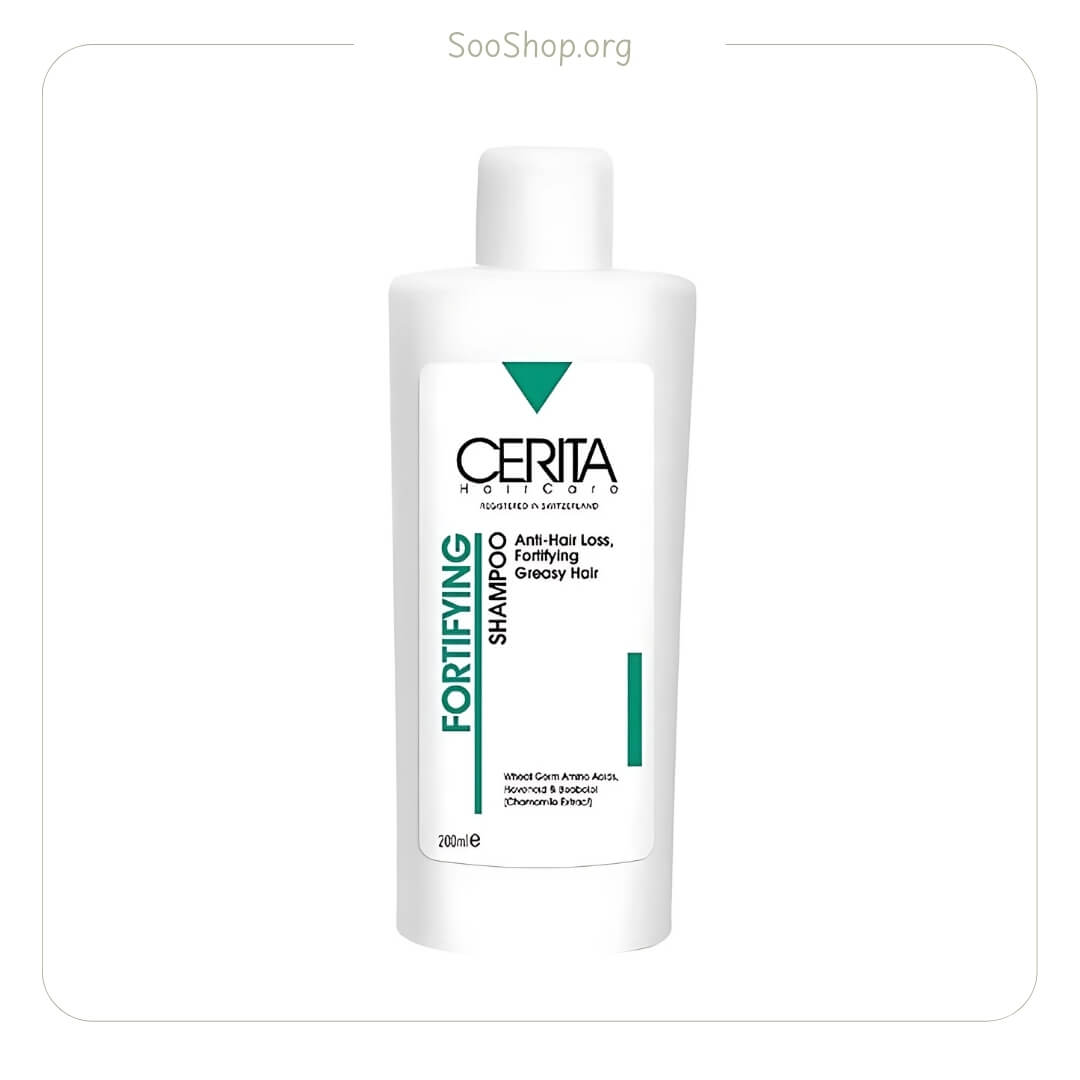 شامپو تقویت کننده و ضد ریزش سریتا مخصوص موهای چرب (اصل) | Cerita Strengthening & Anti-Hairloss Shampoo for Oily Hair