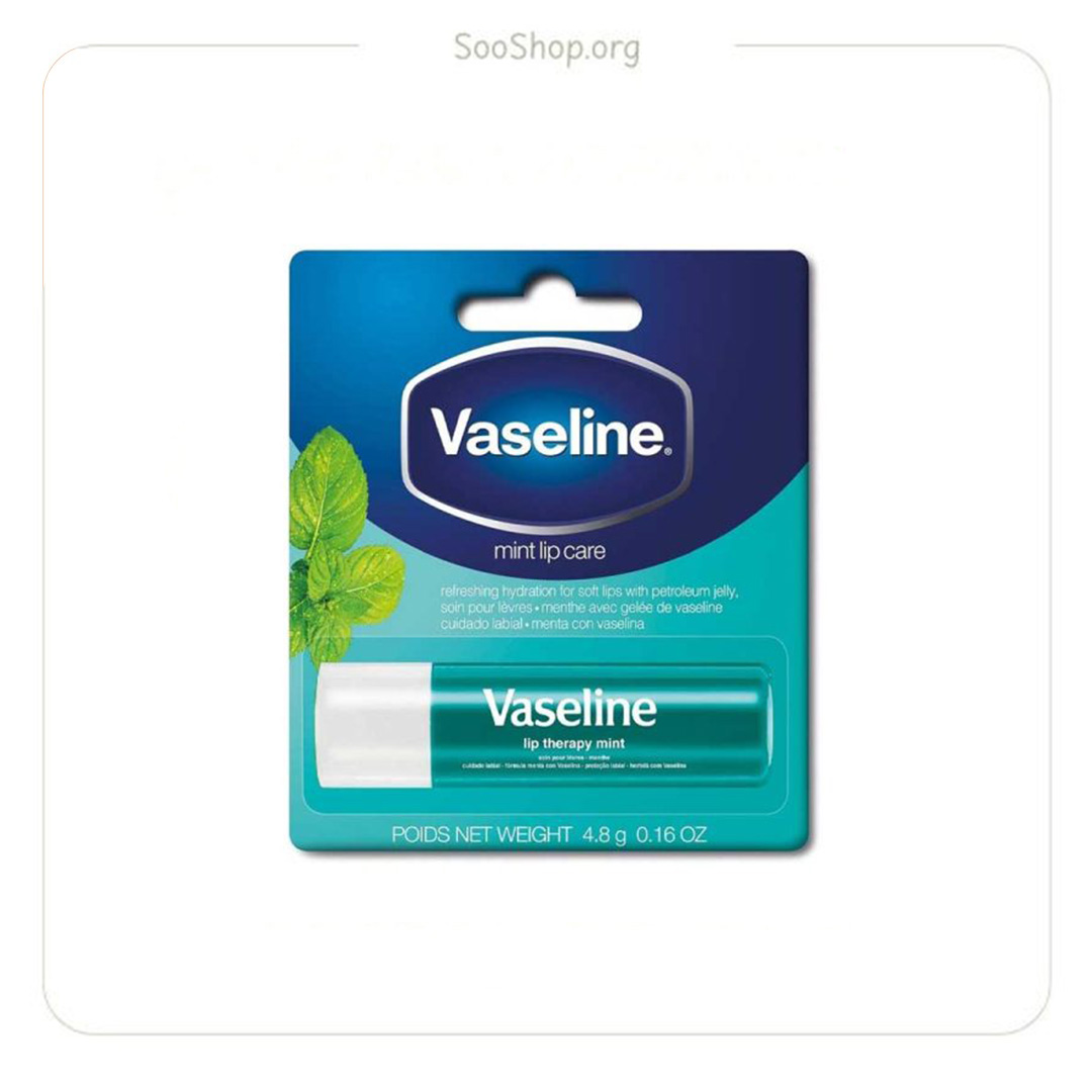 بالم لب استیکی وازلین Vaseline مدل نعنایی