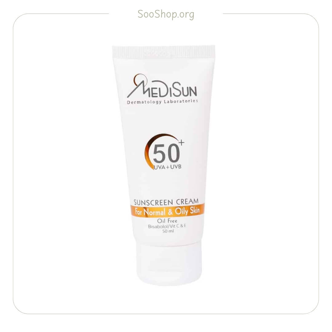 کرم ضد آفتاب بی رنگ مدیسان SPF 50 (اصل) | Medisan Sunscreen SPF50+ Colorless