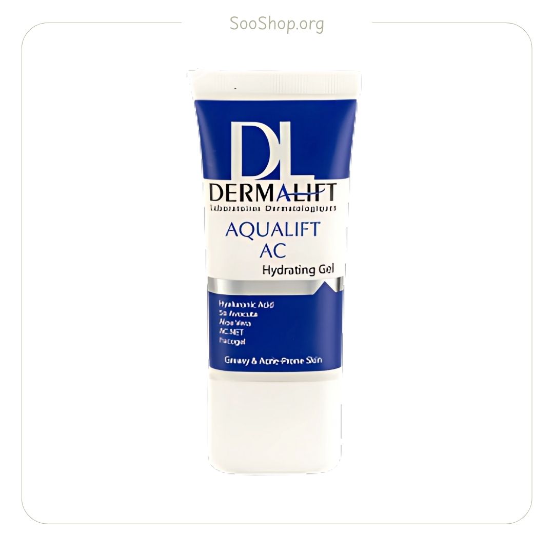 ژل آبرسان پوستهای چرب و جوش دار AC اکوالیفت درمالیفت (اصل) | Dermalift AC Aqualift Hydrating Gel for Oily & Acne Prone Skin