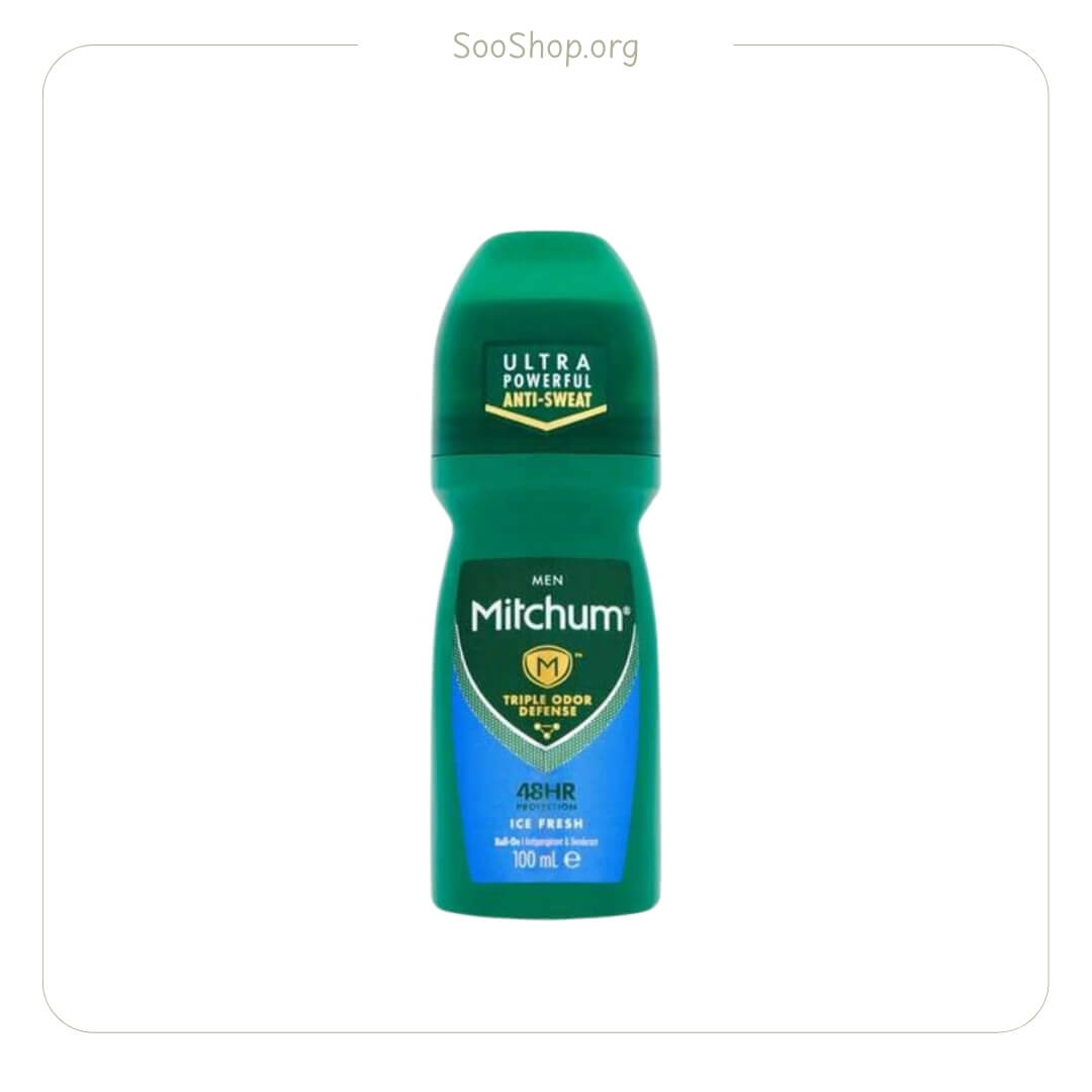 رول ضد تعریق مردانه میچام مدل Ice Fresh (اصل) | Mitchum Men Antiperspirant Roll-On Ice Fresh