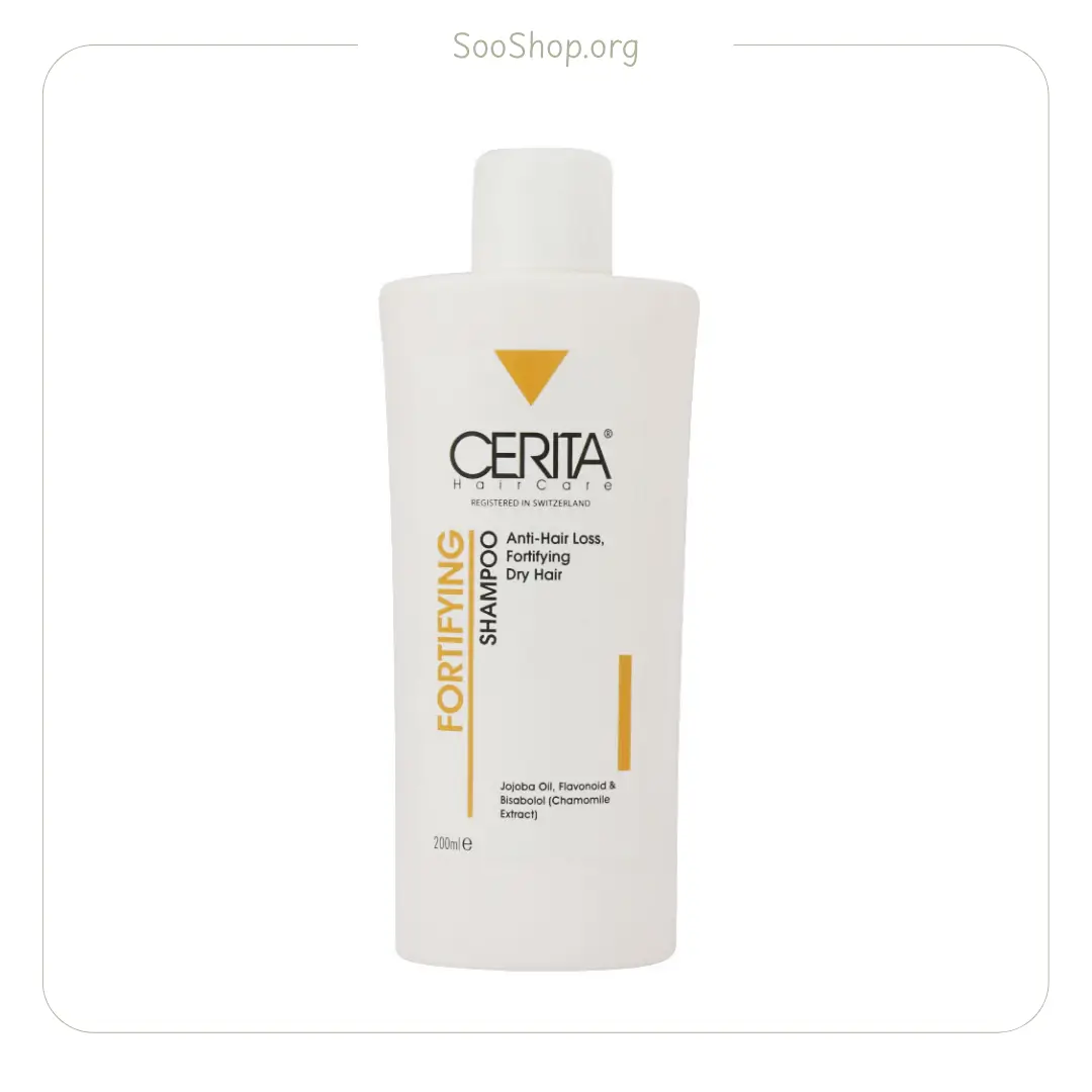 شامپو تقویت کننده و ضد ریزش سریتا مخصوص موهای خشک (اصل) | Cerita Strengthening & Anti-Hairloss Shampoo for Dry Hair