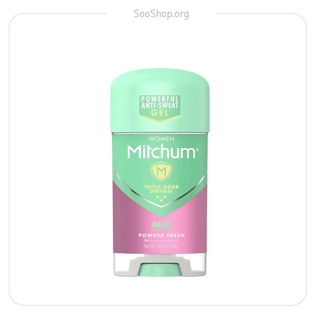 ژل ضد تعریق زنانه میچام مدل Powder Fresh (اصل) | Mitchum Women Antiperspirant Gel Powder Fresh