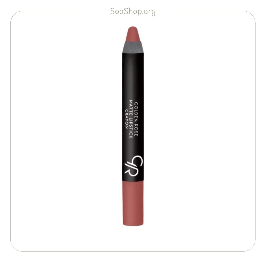 رژ لب مدادی مات گلدن رز شماره 21 (اصل) | Golden Rose Matte Lipstick Crayon 21