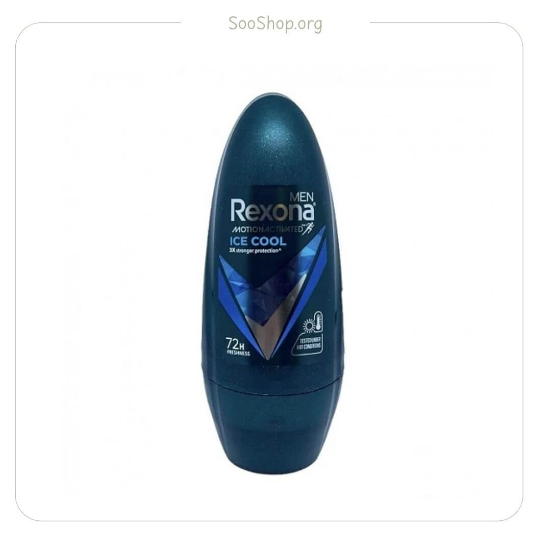 مام رول ضد تعریق مردانه آیس کول رکسونا (Rexona Ice Cool Antiperspirant Roll-On For Men)