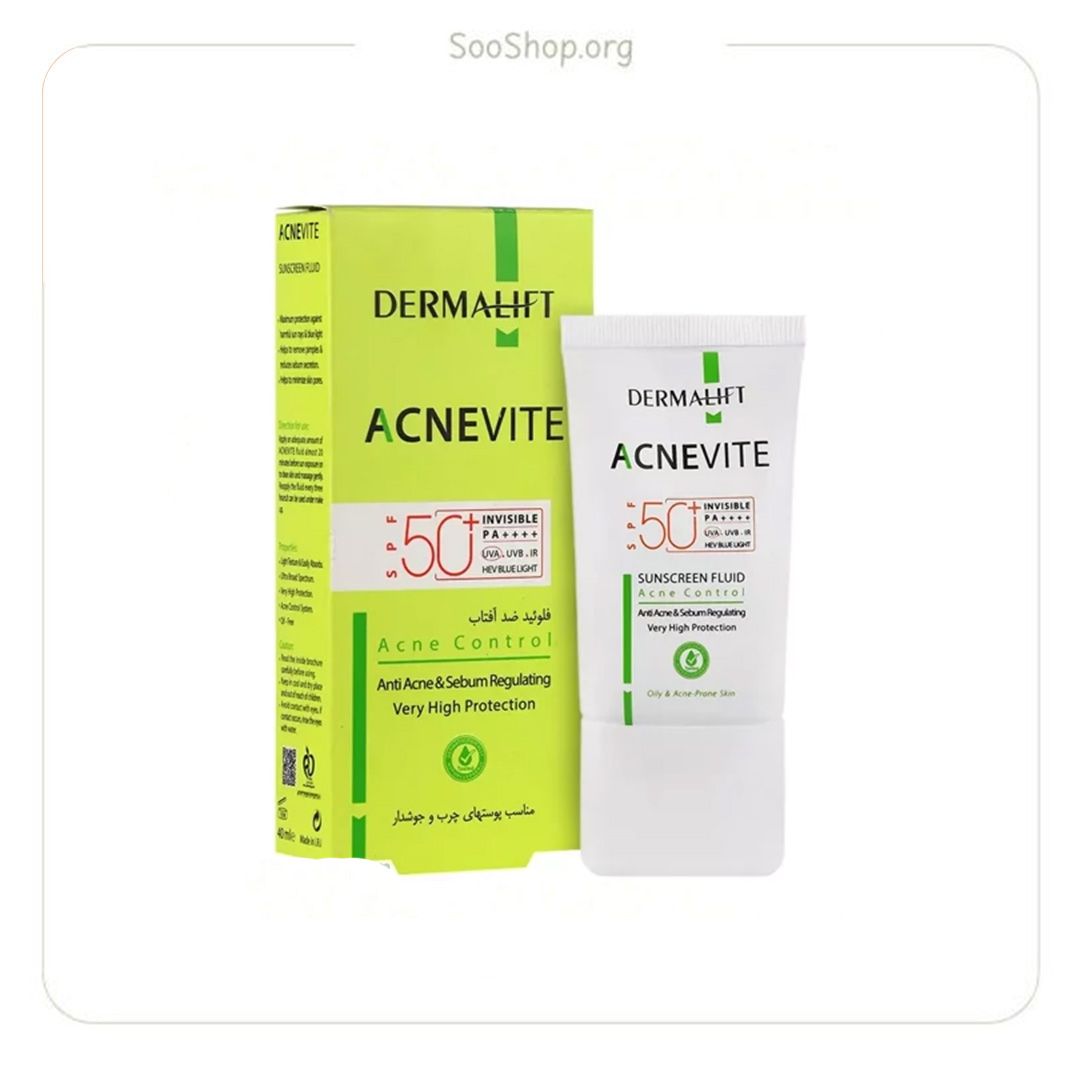 فلوئید ضد آفتاب آکنویت SPF50 درمالیفت رنگی نچرال