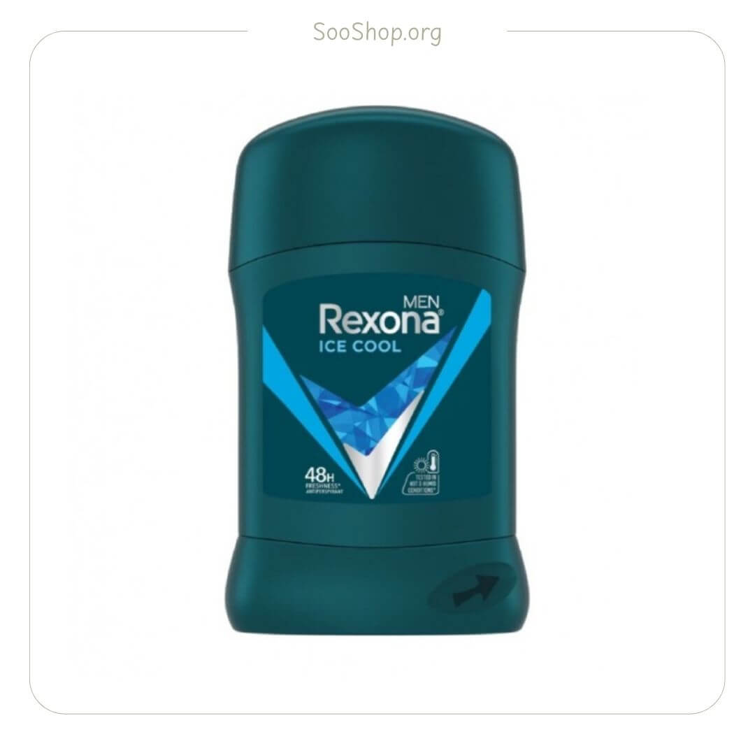 استیک ضد تعریق مردانه رکسونا مدل Ice Cool (اصل) | Rexona Ice Cool Antiperspirant Stick for Men