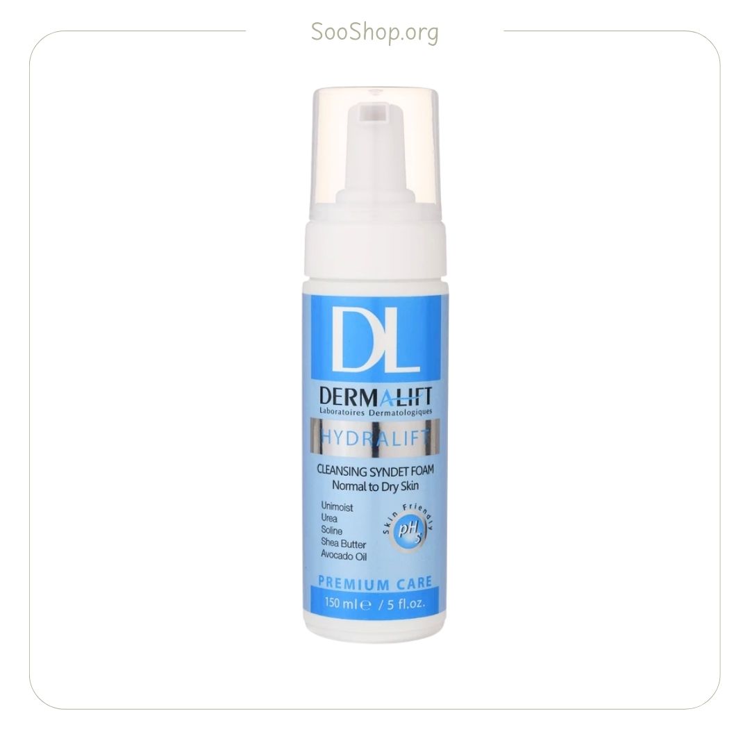 فوم پوست های خشک و معمولی هیدرالیفت درمالیفت (اصل) | Dermalift Hydralift Foaming Cleanser for Dry & Normal Skin