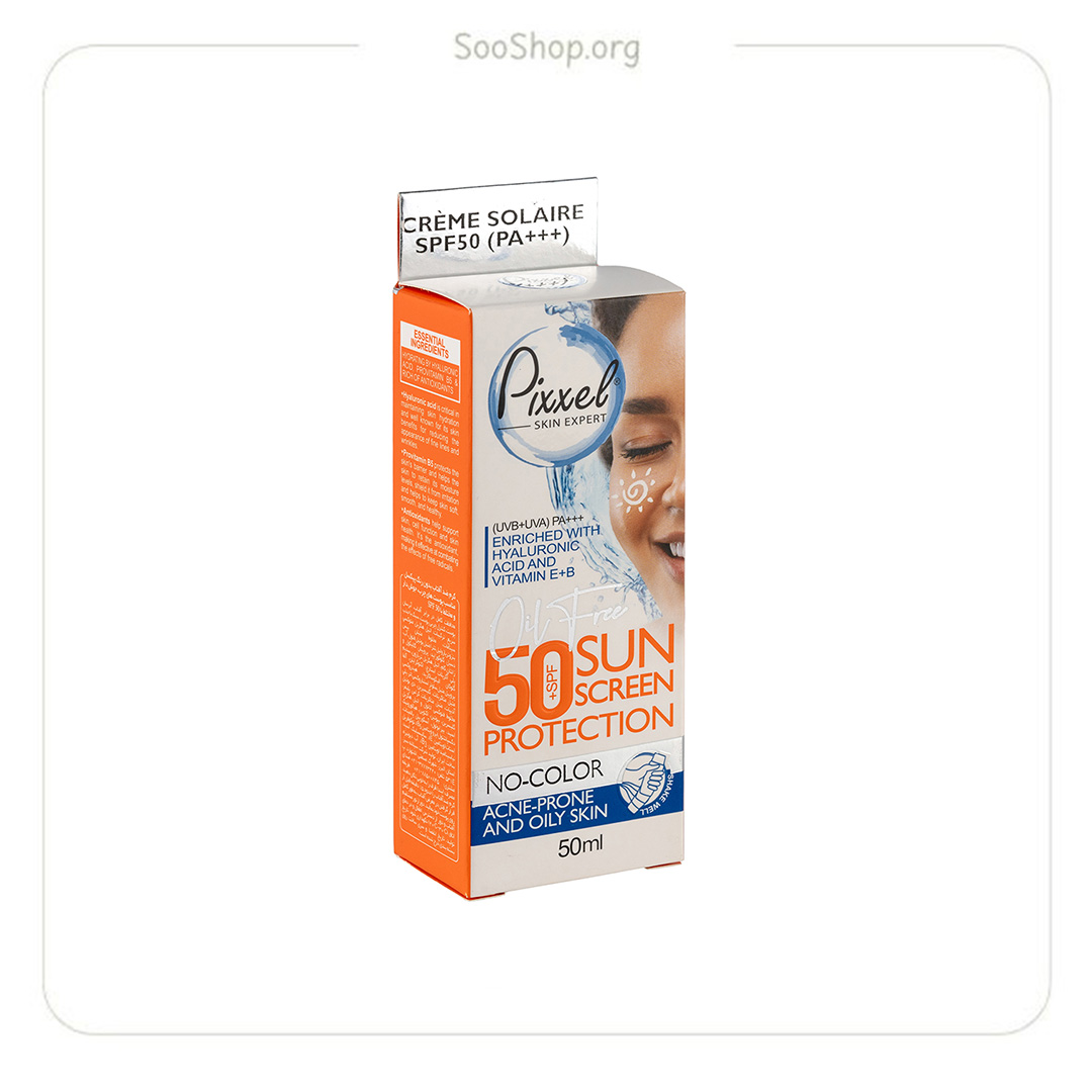 کرم ضد آفتاب مناسب پوست جوشدار و چرب پیکسل (اصل) | Pixel Sunscreen Cream for Acne-Prone & Oily Skin