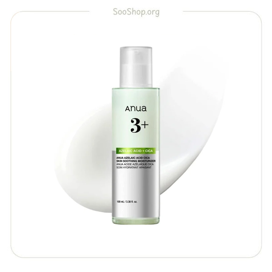 لوسیون آبرسان آزلائیک اسید آنوا 3+ Anua Azelaic Acid + Cica Soothing Moisturizing Lotion آنوا
