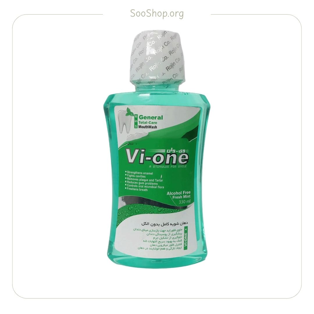 دهان‌شویه وی‌وان V-One کامل بدون الکل سبز (اصل)